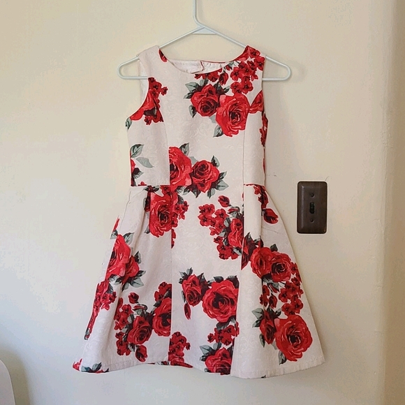 The Children's Place Red Rose Formal Dress NWT